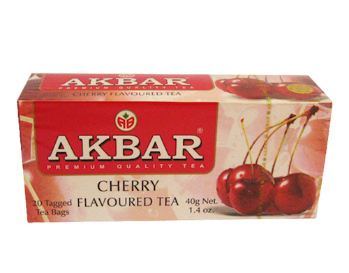 TEA  AKBAR HERBAL W/CHERRY 24/(20X2GR) SRI-LANKA