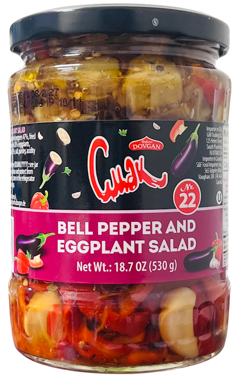 BELL PEPPER&EGGPLANT SALAD 12/530GR CMAK DOVGAN BULGARIA NUS33080530