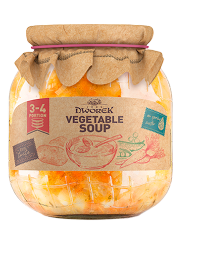 SOUP VEGETABLE 8/720ML DWOREK POLAND