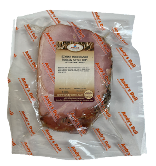 HAM MOSCOW STYLE 1LB V/P / SZYNKA MOSKIEWSKA  40/40LB CHUNK ANDY'S N1721