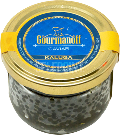 CAVIAR BLACK KALUGA GOURMANOFF 1/100GR (Keep Frozen) NO RETURNS NGK100