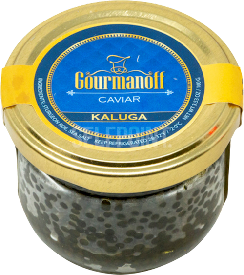 CAVIAR BLACK KALUGA GOURMANOFF 1/100GR (Keep Frozen) NO RETURNS NGK100