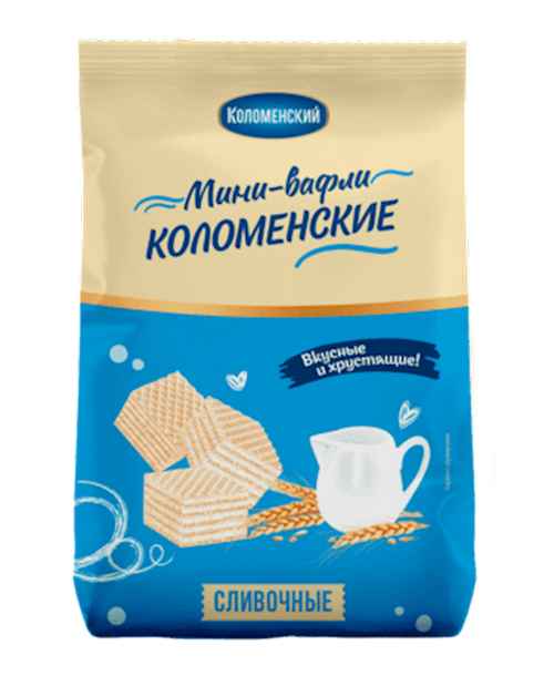 WAFFLES MINI CREAMY 12/200GR KOLOMENSKOE N92013