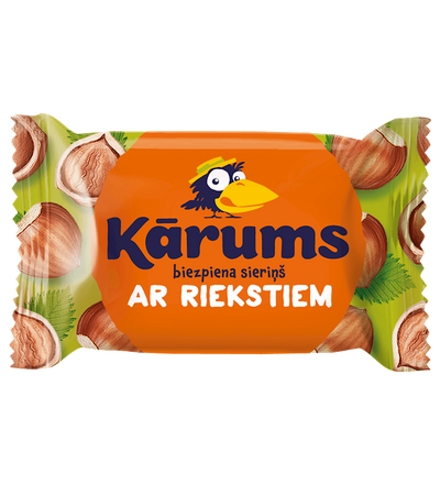 CHEESE BAR W/NUTS CHOCOLATE GLAZED 20/45GR KARUMS N51264