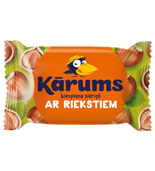 CHEESE BAR W/NUTS CHOCOLATE GLAZED 20/45GR KARUMS N51264