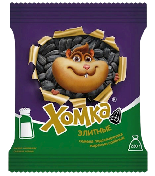 SUNFLOWER SEEDS FRIED SALTED ELIT 28/230GR HOMKA UKRAINE