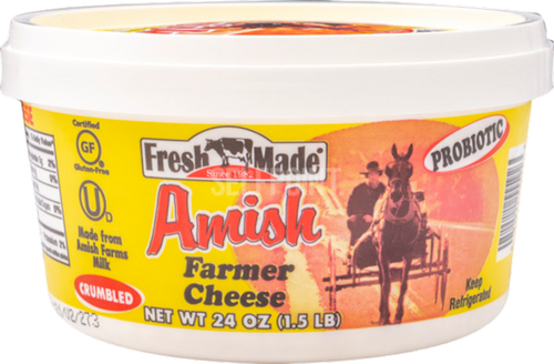 FARMER CHEESE AMISH 12/24OZ FRESH MADE N087