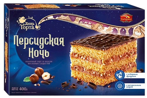 CAKE PERSIAN NIGHTS 6/400GR CHEREMUSHKI RUSSIA N45