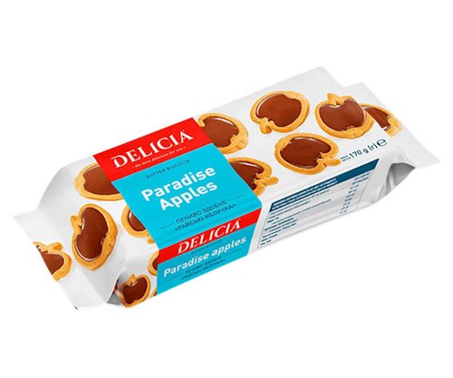 BISCUITS BUTTER PARADISE APPLES 12/170GR DELICIA