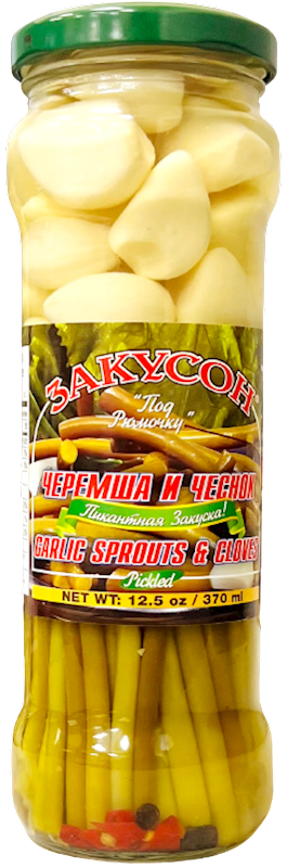 GARLIC SPROUTS&CLOVES POD RUMOCHKU PICKLED 12/370ML