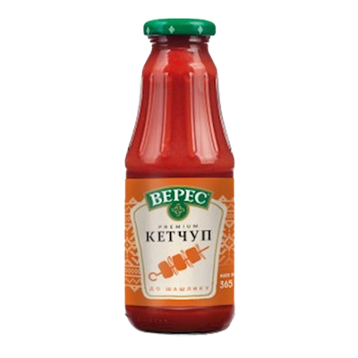 KETCHUP FOR BBQ PREMIUM 16/365GR VERES UKRAINE