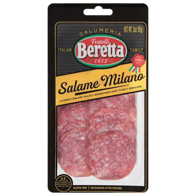 KIELBASA SALAMI MILANO PRE-SLICED 12/85GR FRATELLI BERETTA
N130460/90815