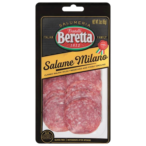 KIELBASA SALAMI MILANO PRE-SLICED 12/85GR FRATELLI BERETTA
N130460/90815