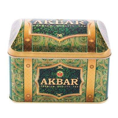 TEA AKBAR BLACK&GREEN BLEND RICH SOURSOP TIN 10/250GR SRI-LANKA
