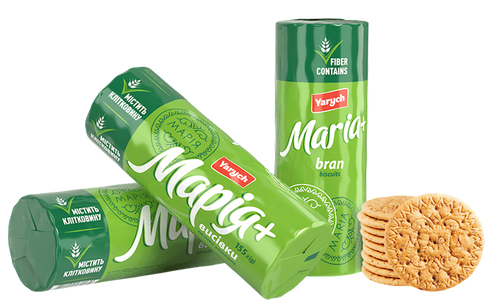 BISCUITS MARIA W/BRAN 35/155GR YARYCH UKRAINE