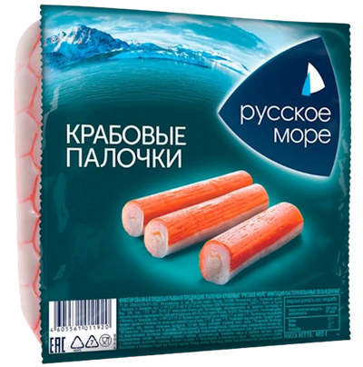 CRAB STICKS IMITATION 15/400GR RUSSKOE MORE N3224