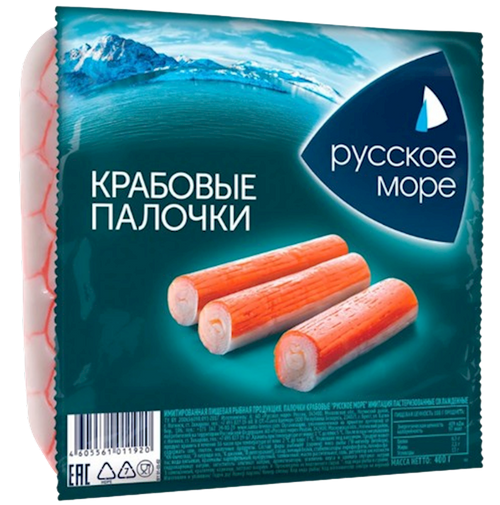 CRAB STICKS IMITATION 15/400GR RUSSKOE MORE N3224