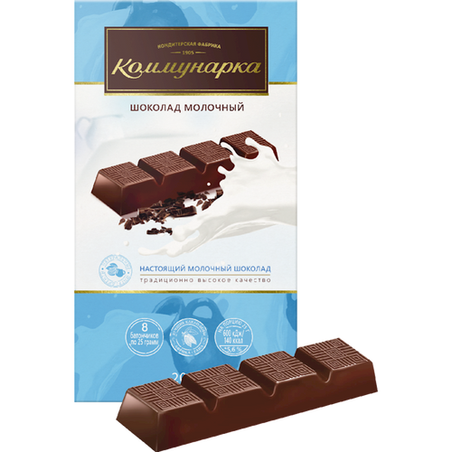 CHOCOLATE BAR MILK 17/200GR KOMMUNARKA N183