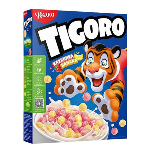 BALLS W/BANANA&STRAWBERRY FLAVOR TIGORO 5/200GR UVELKA