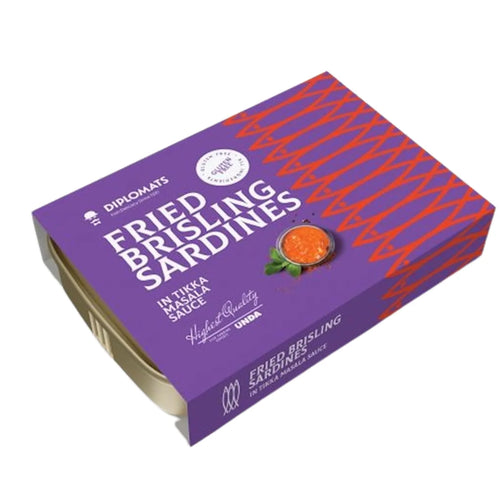 SARDINES IN TIKKA MASALA SAUCE 10/100GR DIPLOMATS LATVIA N1691/470(4)