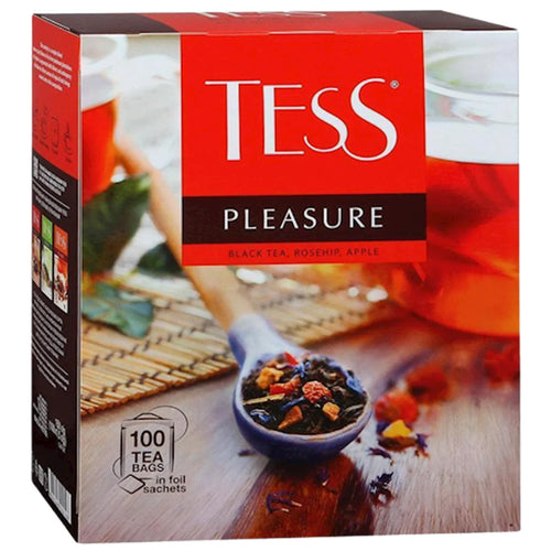 TEA   BLACK PLEASURE W/ROSEHIP&APPLE 9/(100X1.5GR) TESS 0919-09