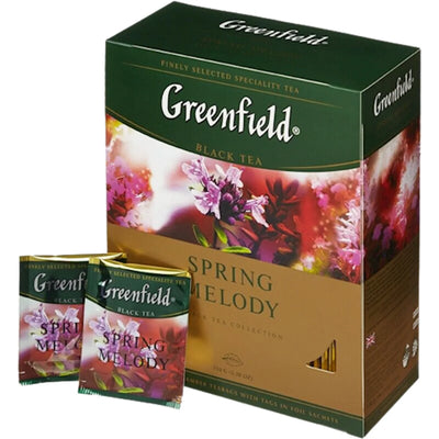 TEA BLACK SPRING MELODY 9/(100X1.5GR) GREENFIELD 1065-09