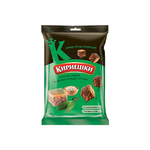 DRY BREAD RYE W/HOLODETS&HORSERADISH FLAVOR 28/100GR KIRIESHKI NMBC261