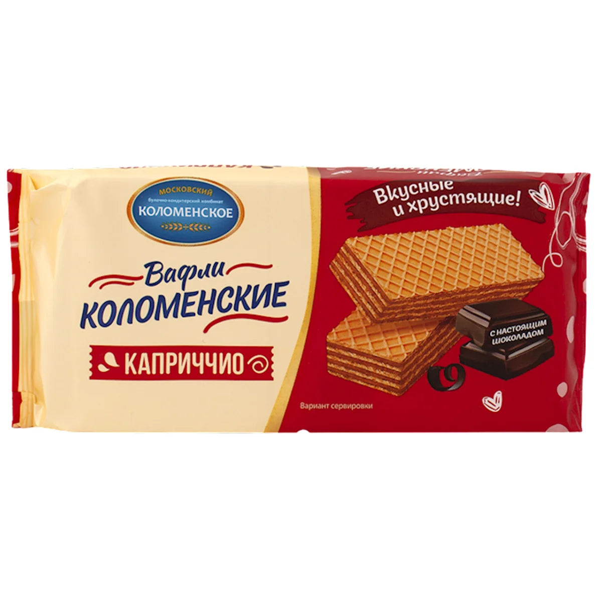 WAFFLES KOLOMENSKOE CAPRICCIO WITH DARK CHOCOLATE 20/200GR RUSSIA N1193/2026