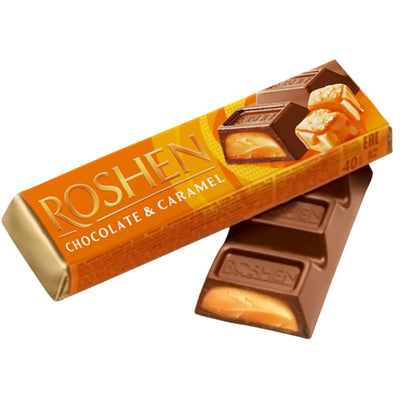 CHOCOLATE BAR BATONCHIK MILK W/CARAMEL FILLING 30/40GR ROSHEN N7065/3545 (6)