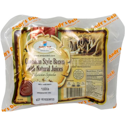 BACON CANADIAN STYLE /POLEDWICA SOPOCKA 30/30LB CHUNK ANDY'S N1450