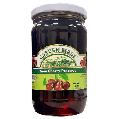 PRESERVE SOUR CHERRIES 12/430GR GARDEN MADE N23