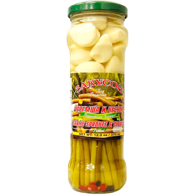 GARLIC SPROUTS&CLOVES POD RUMOCHKU PICKLED 12/370ML
