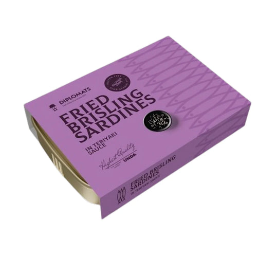 SARDINES IN TERIYAKI SAUCE 10/100GR DIPLOMATS LATVIA N1684/512(4)