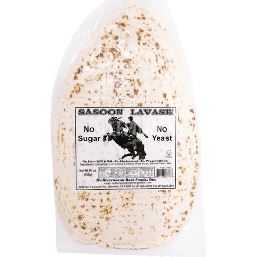 LAVASH SASOON NO SUGAR&YEAST 1/450GR BY PC KOSHER