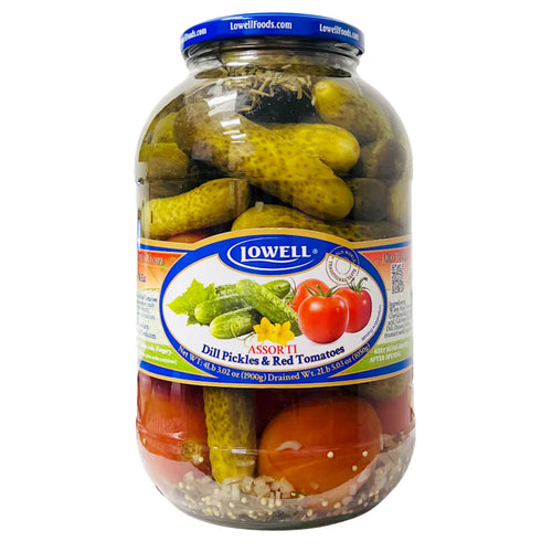 PICKLES & TOMATOES W/DILL 6/1900GR LOWELL N0204LF7251