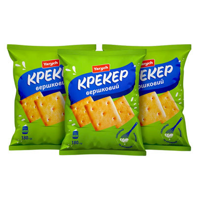 CRACKERS CREAMY 21/180GR YARYCH UKRAINE