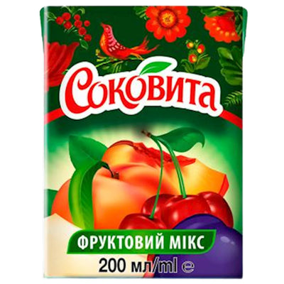 JUICE FRUIT MIX 27/0.2L SOKOVITA