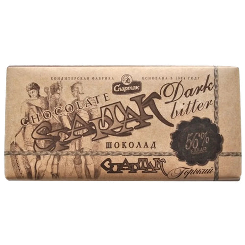 CHOCOLATE BAR BITTER 56%  20/85GR SPARTAK N10137