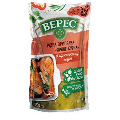 SAUCE W/MUSTARD FOR CHICKEN 12/200GR VERES UKRAINE