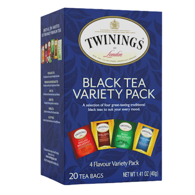 TEA TWININGS BLACK CLASSIC 5 VARIETY PACK 6/(20X2GR) ENGLAND N5320