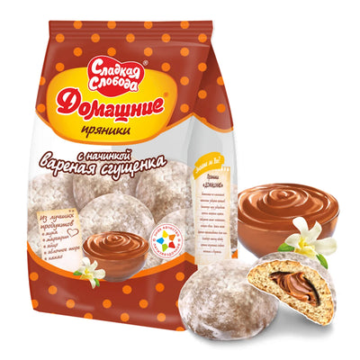 GINGERBREAD GLAZED W/BOILED CONDENSED MILK FLAVOR 10/300GR SLADKAYA SLOBODA N41020