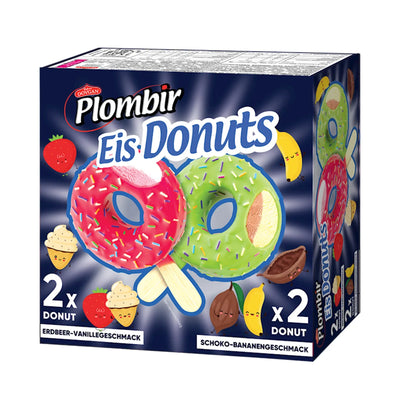 ICE CREAM PLOMBIR DONUTS ASSORTED 4PC 7/280GR DOVGAN N92460280
