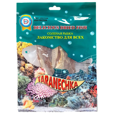 DRY FISH SAURIDA (TARANECHKA) VACUUM PACKED 10/90GR  AV DELICIOUS N AV105(6)