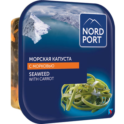 SALAD SEAWEED W/CARROT 12/200GR NORD PORT N8296
