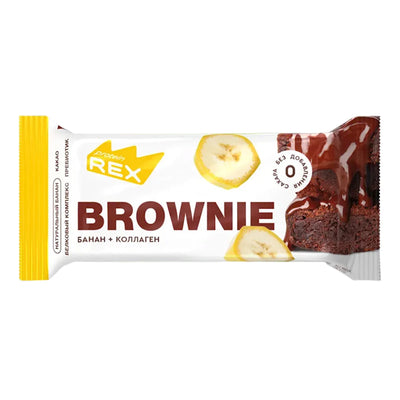 CAKE PROTEIN BANANA BROWNIE W/COLLAGEN 12/50GR PROTEIN REX