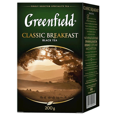 TEA BLACK CLASSIC BREAKFAST 10/200GR GREENFIELD 0792-10