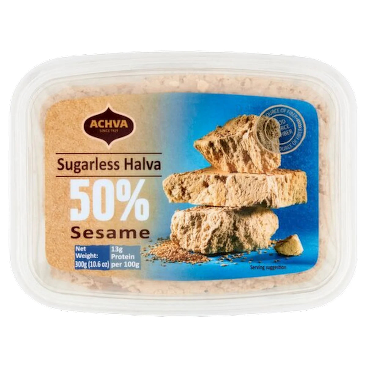 HALVA W/SESAME SUGARLESS KOSHER 16/300GR ACNVA N117-015