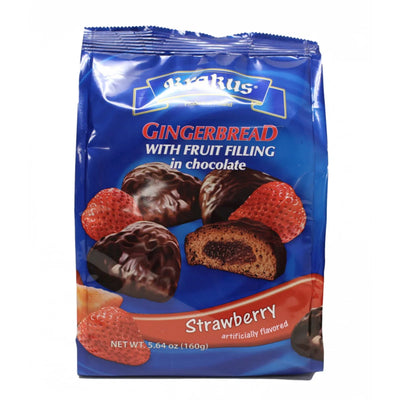 GINGERBREAD STRAWBERRY IN CHOCOLATE 12/160GR KRAKUS KRAK0100