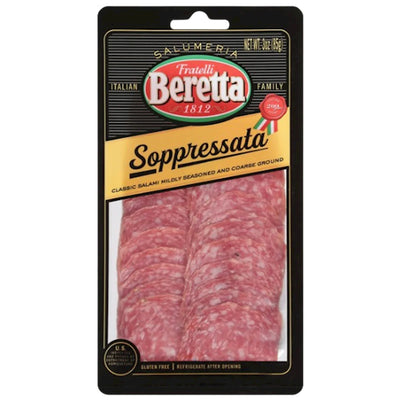 SOPPRESSATA  PRE-SLICED 12/85GR FRATELLI BERETTA
N131160/90810