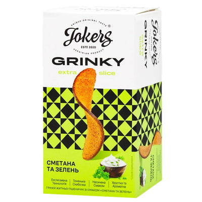 DRY BREAD RYE WHEAT SLICE W/SOUR CREAM&HERBS FLAVOR 16/90GR JOKERS